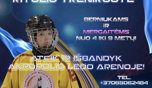 Kviečiame į nemokamas ledo ritulio treniruotes Vilniaus Akropolyje!